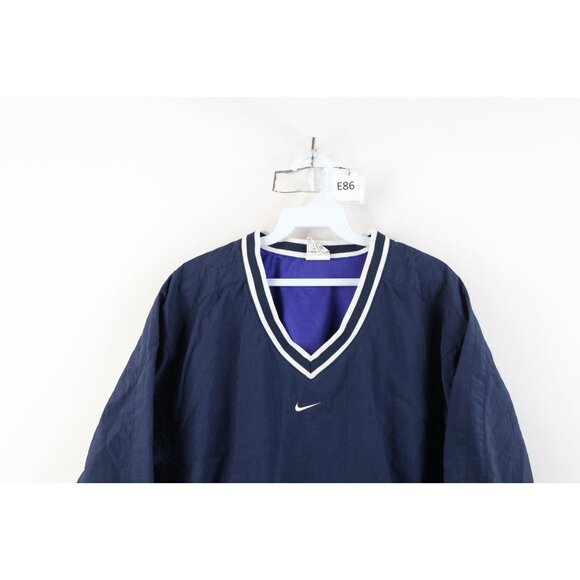 Vtg 90s Nike Womens Small Travis Scott Center Swoosh Cropped Windbreaker Jacket - Picture 2 of 16